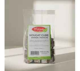 Meyva Pav - Nougat Cube Mandel / Pistazien Herkunft Frankreich - 12x100g