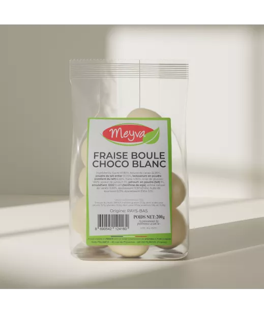 Meyva Pav - Choco White Ball Strawberry - 12x200g