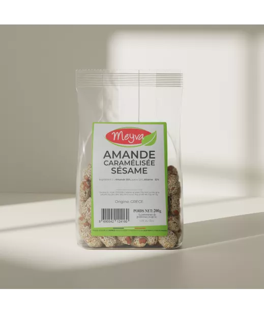 Meyva - Sesame Caramelized Almond - 12x200g