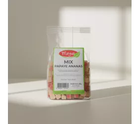 Meyva - Mix Ananas / Papaye Cube déshydraté et sucré - 12x200g