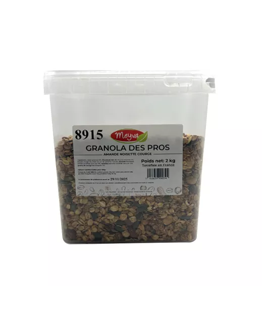 SEAU MEYVA - GRANOLA DES PROS - Amande. noisette. courge - 2KG
