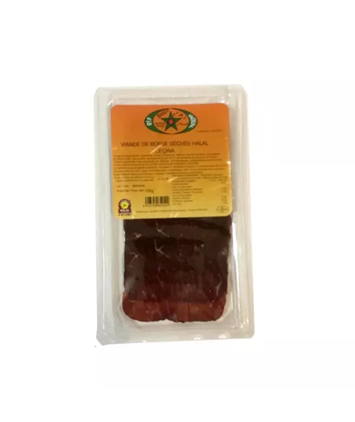 TRANCHE VIANDE SECHEE BOEUF HALAL CECINA - ZAHRA / RIF - 12x100G