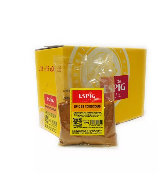 Grossiste Epices ESPIG EPICES COUSCOUS - 20x100g Importateur Grossiste Epices ESPIG en GROS