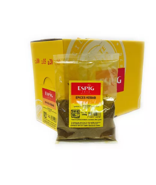 Importateur Grossiste Epices ESPIG EPICES KEBAB - 20x100g Fournisseur Epices ESPIG en GROS