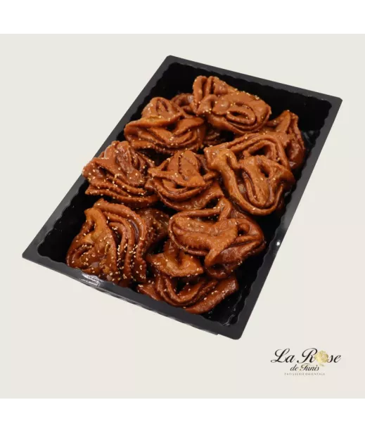 Pâtisserie Rose de Tunis - CHABAKIA 10 pièces - Prix par plateau