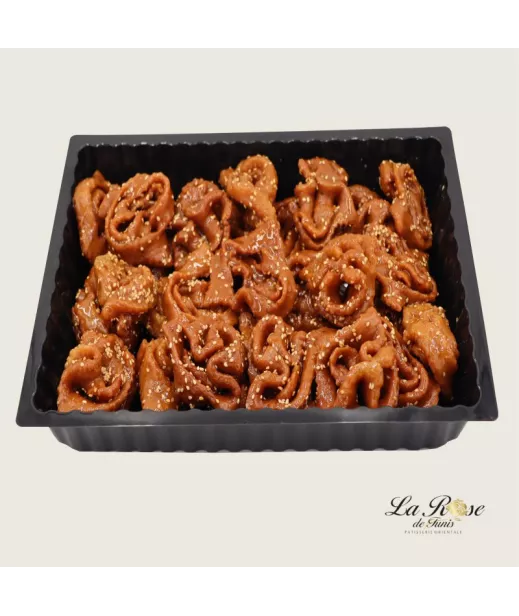 Pâtisserie Rose de Tunis - Barquette Chabakia Grand Format - 16x230g