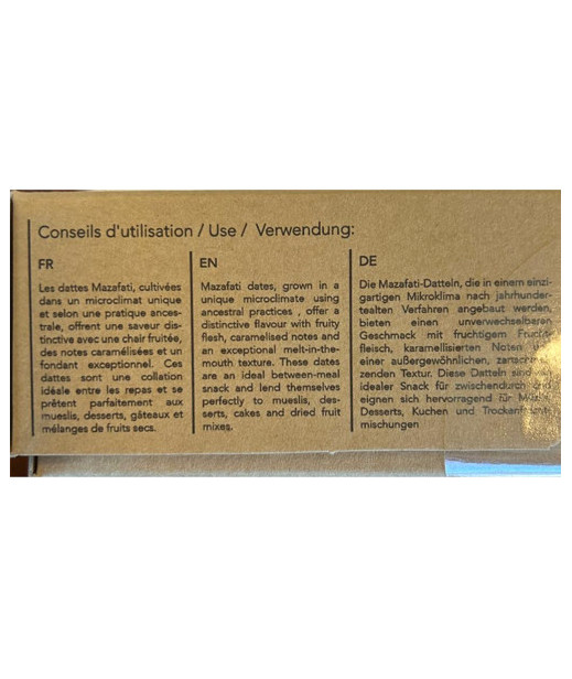 DATE MAZAFATI IRAN - 12X500G