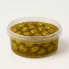 POT ROND - OLIVES CASSEES VERTES AIL BASILIC PISTOU 14X190G