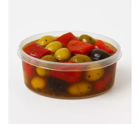 POT ROND - OLIVES CASSEES VERTES A LA PROVENCALE 14X190G