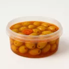 POT ROND - OLIVES VERTES CASSEES PIMENTEES 14X190G