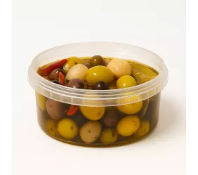 POT ROND - OLIVES ANDALOUSES PIMENTEES 14X190G
