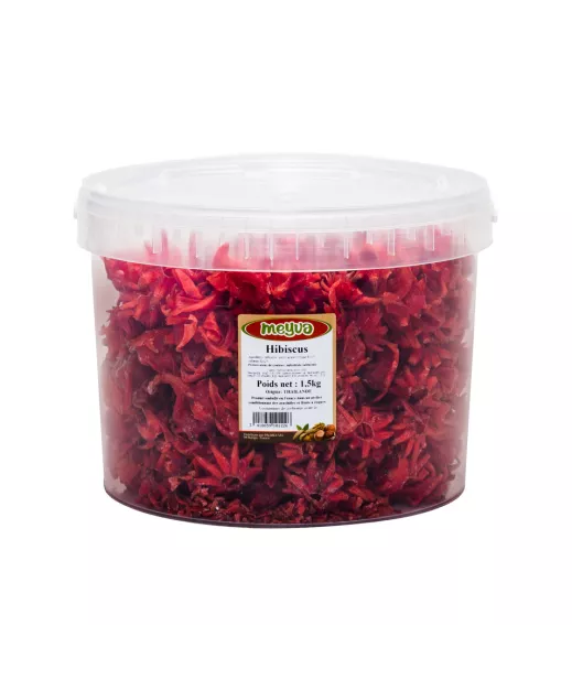 Grossiste Fruits Secs SEAU MEYVA - HIBISCUS DESHYDRATE 1.5KG Importateur Grossiste Fruits Secs en GROS