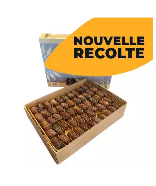 Datte Medjoul bonbon fraîche "bonbon" - PALESTINE - 3kg - Nouvelle récolte !