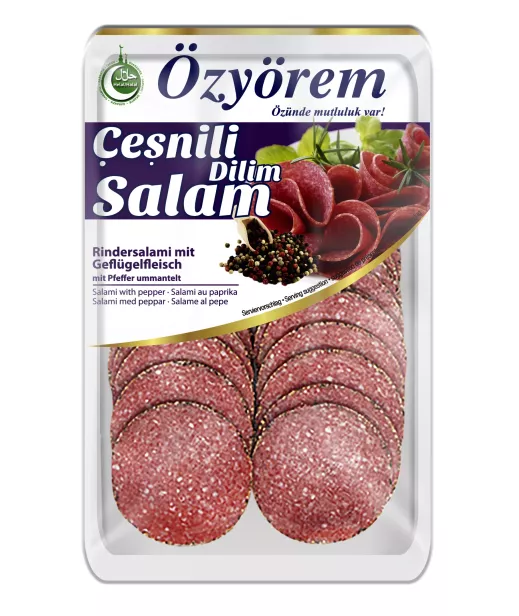 OZYOREM - CESNILI DILIM SALAM - Salami Paprika Tranche - 12X80G