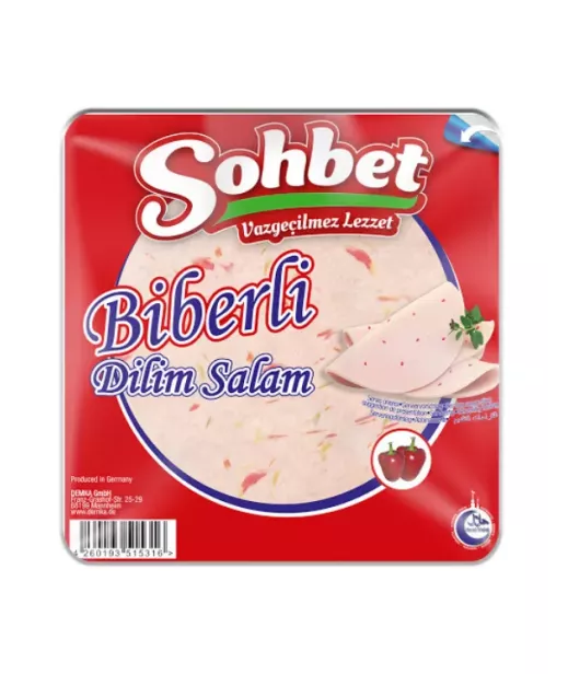 Sohbet - Biberli Dilim Salam - Pfeffer Geflügel Tranche - 12x200g