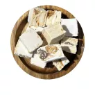 Nougat tender caramel salty butter & roasted almonds - bucket 5 kg