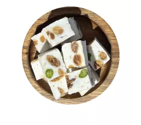 Nougat tendre 5kg – Amandes & pistaches | Palimex