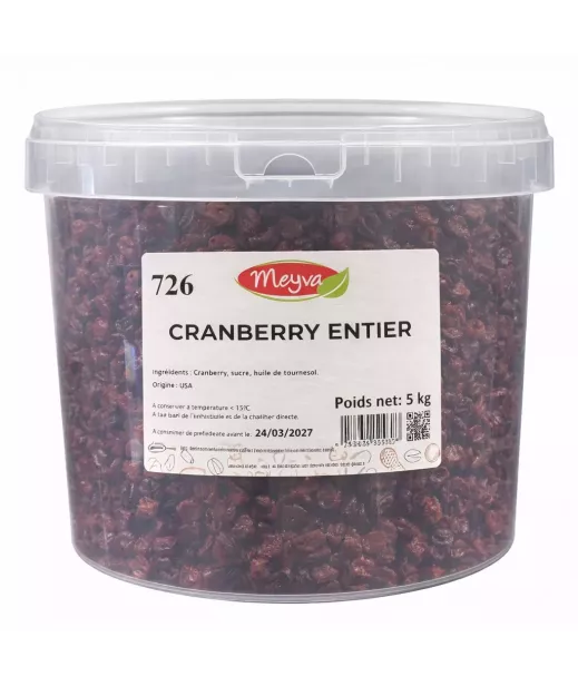 Entire Wild Cranberry Bucket 5Kg - Professional Professional Fruit BtoB | Palimex