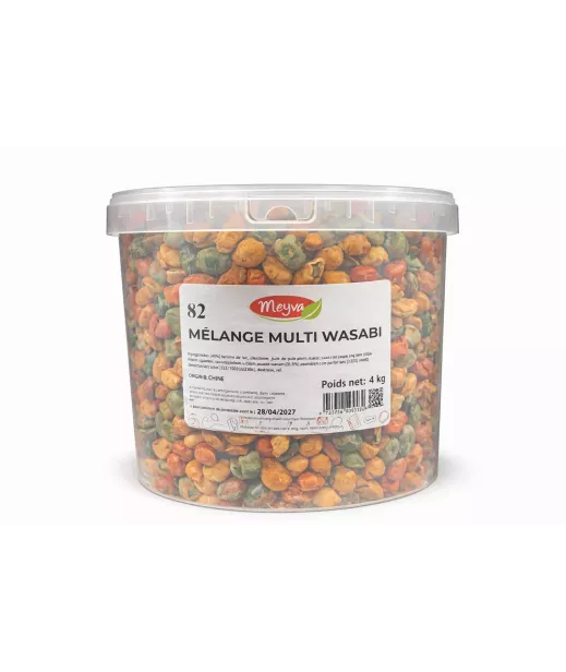 Mélange Multi Wasabi 4kg - Grossiste Fruits Secs en Seau