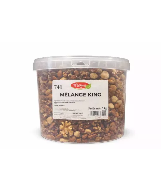 Mélange Noix King 5kg - Grossiste Fruits Secs en Seau