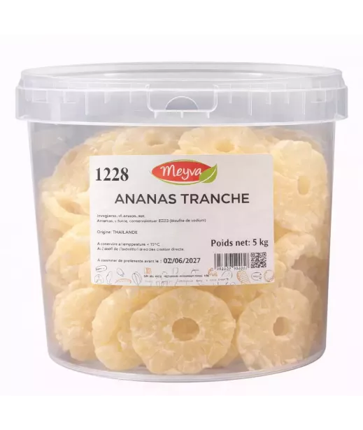 SEAU MEYVA - ANANAS DESHYDRATE TRANCHE 5KG
