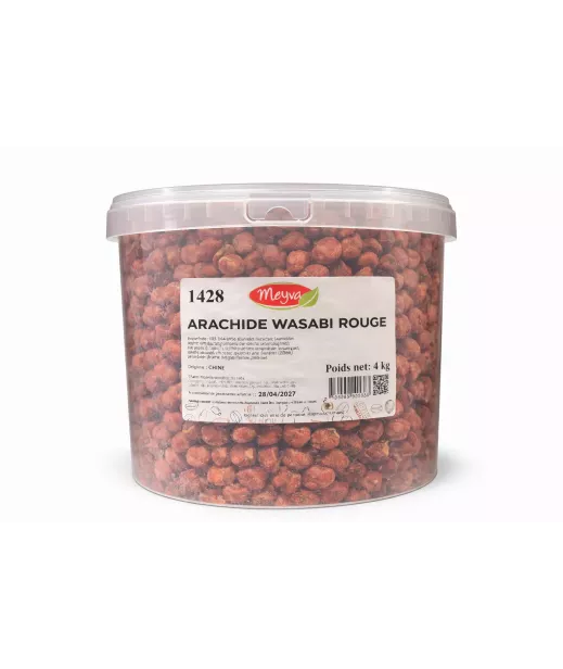 ARACHIDE WASABI ROUGE 4KG Grossiste Fruits Secs en GROS, Fournisseur Fruits Secs SEAU MEYVA -
