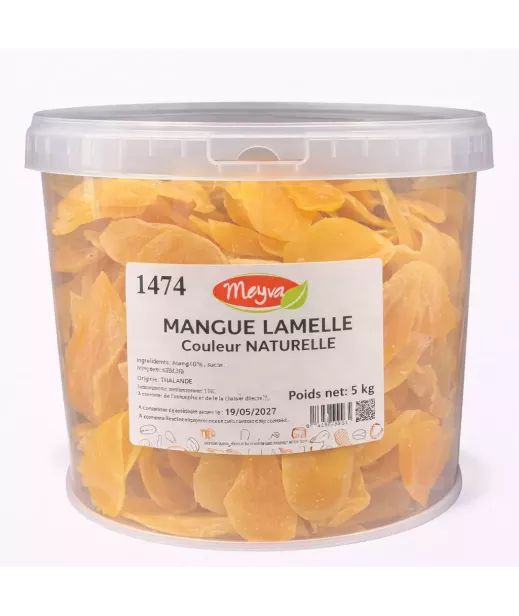 Bucket Meyva - Mango Deshydratee Samelle 5kg