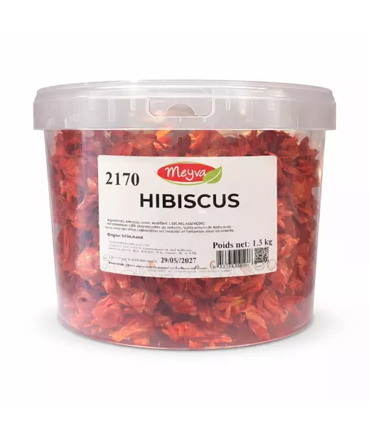 Wholesaler Dried Fruits Bucket Meyva - Hibiscus Deshydrate 1.5kg Importer Wholesaler Dry Fruits Wholesale