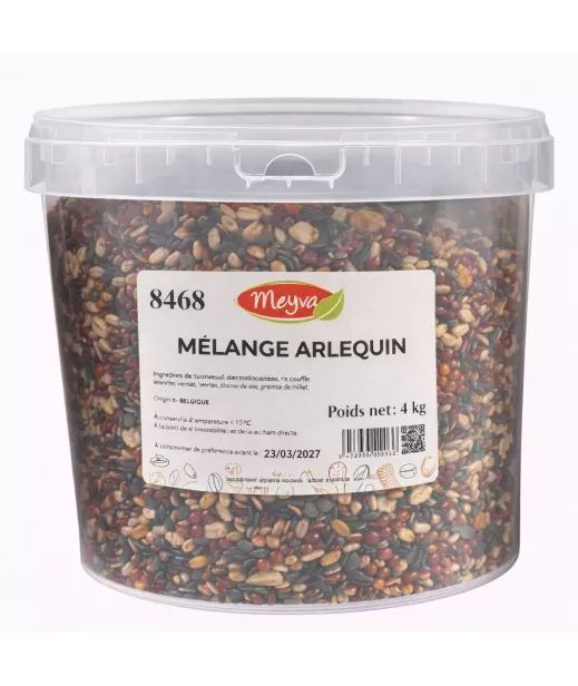 Mélange Arlequin 5kg - Grossiste Fruits Secs en Seau