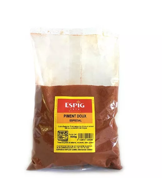 Importateur Grossiste Epices PIMENT DOUX MOULU 500G Fournisseur Epices en GROS