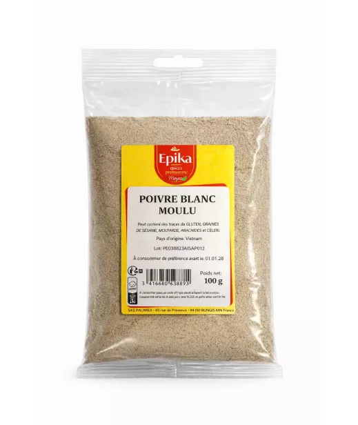 Epika - POIVRE BLANC MOULU - 20x100g