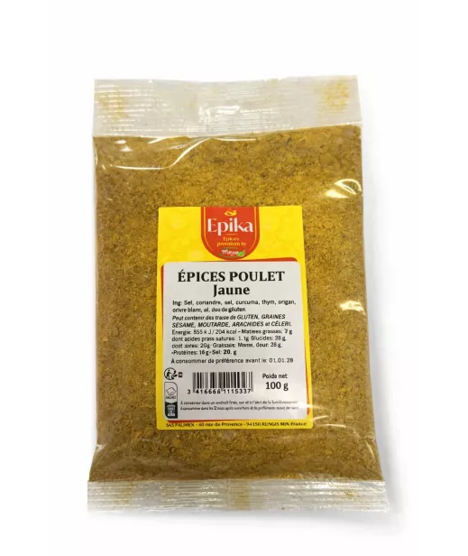 Epika - EPICES POULET jaune - 20x100g