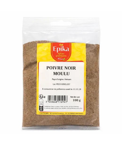 Epika - POIVRE NOIR MOULU - 20x100g
