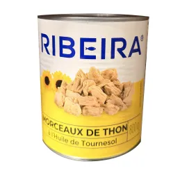 THON A L'HUILE MORCEAU RIBEIRA 4/4 - 12x800G