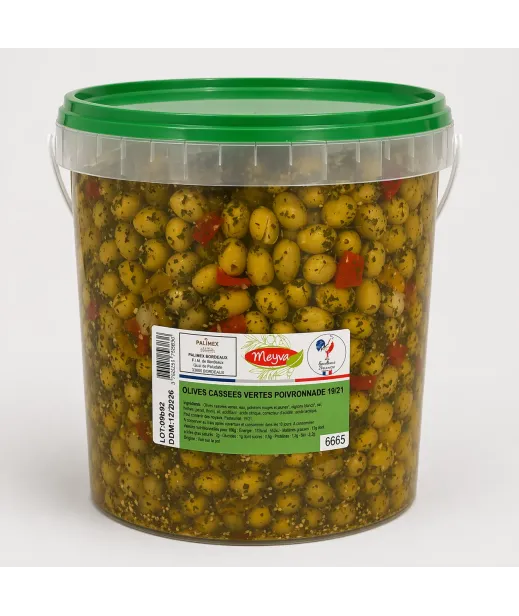 OLIVES au OLIVES MEYVA - A LA POIVRONADE - 10KG