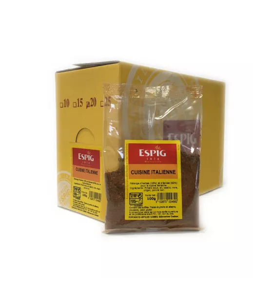Importateur Grossiste Epices ESPIG CUISINE ITALIENNE - 20x100g Fournisseur Epices ESPIG en GROS