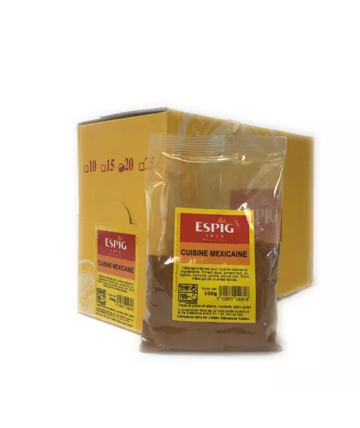 Fournisseur Epice CUISINE MEXICAINE - 20x100g Grossiste Epice en GROS