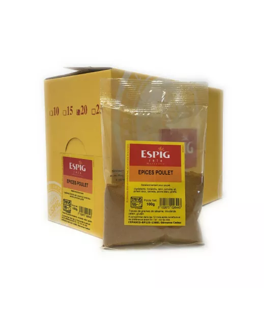Fournisseur Epices ESPIG EPICES POULET - 20x100g Grossiste Epices ESPIG en GROS