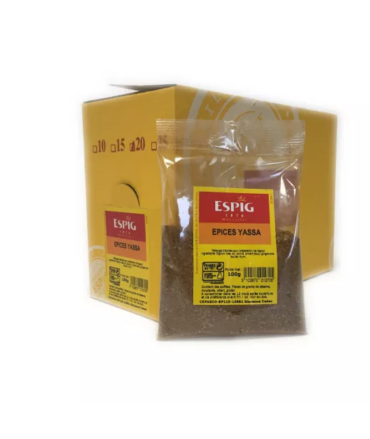 Großhändler Gewürze ESPIP EPICES YASSA - 20x100g Importeur Großhandel Gewürze Espig Großhandel