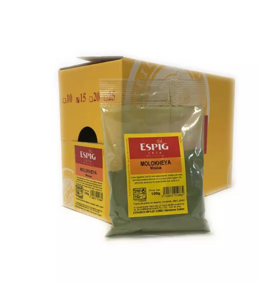 Grossiste Epice MOLOKHEYA - 15x100g Importateur Grossiste Epice en GROS