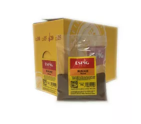 Grossiste Epices ESPIG MUSCADE MOULUE - 20x50g Importateur Grossiste Epices ESPIG en GROS