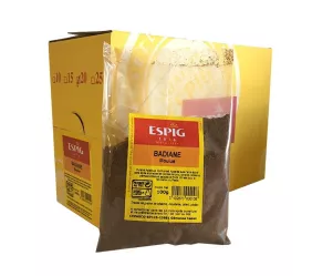 Importateur Grossiste Epices BADIANE MOULUE (Anis Etoile) - 20x100g Fournisseur Epices en GROS