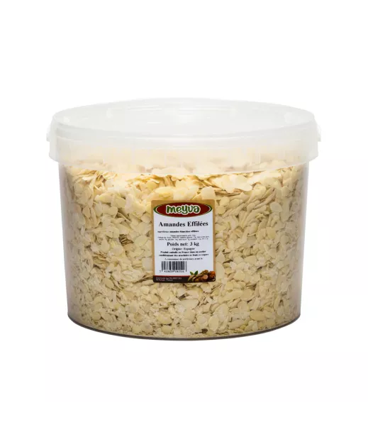 Fournisseur Fruits Secs SEAU MEYVA - AMANDE EFFILEE 3KG Grossiste Fruits Secs en GROS