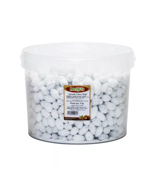 Fournisseur Fruits Secs SEAU MEYVA - AMANDE CHOCO NEIGE 5KG Grossiste Fruits Secs en GROS