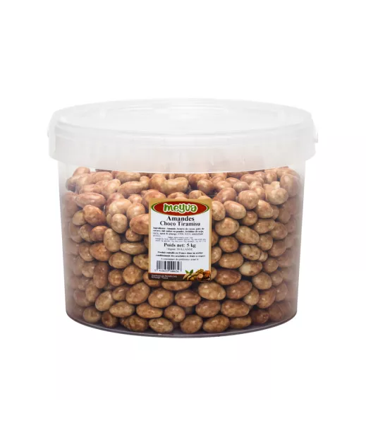 Importateur Grossiste Fruits Secs SEAU MEYVA - AMANDE CHOCOLAT TIRAMISU 5KG Fournisseur Fruits Secs en GROS