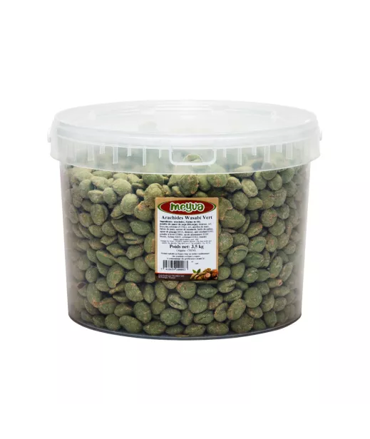 Grossiste Fruits Secs SEAU MEYVA - ARACHIDE WASABI VERT 3.5KG Importateur Grossiste Fruits Secs en GROS