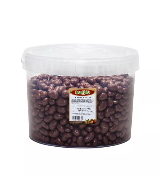 Grossiste Fruits Secs SEAU MEYVA - CAJOU CHOCO LAIT 5KG Importateur Grossiste Fruits Secs en GROS