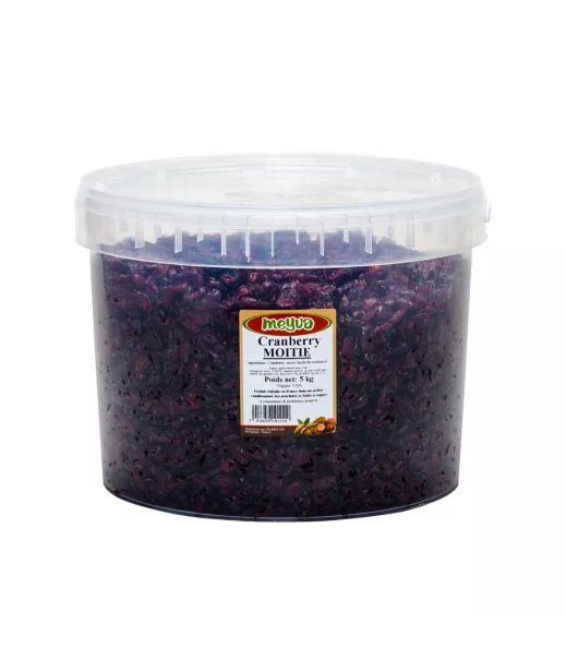 Grossiste Fruits Secs SEAU MEYVA - CRANBERRY MOITIE 5KG Importateur Grossiste Fruits Secs en GROS