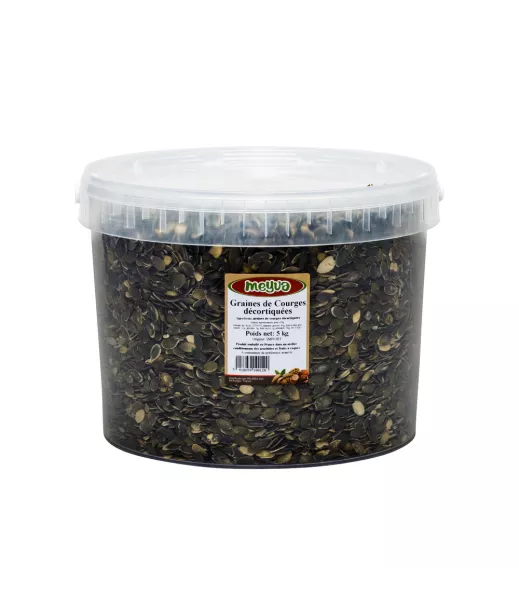 Grossiste Fruits Secs SEAU MEYVA - GRAINE DE COURGE CRUE 5KG Importateur Grossiste Fruits Secs en GROS
