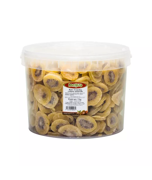 Kiwi dehydriert / süß 5kg - Großhändler Trockenfrüchte in Eimer